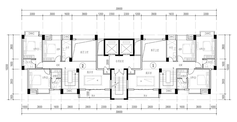 住宅建筑設計戶(hù)型圖